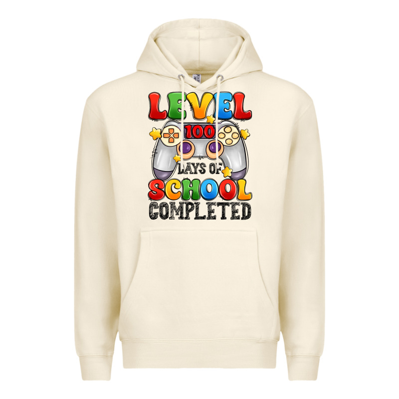 Level 100 Days Of School Completed Premium Hoodie by Artiststas | Teevron