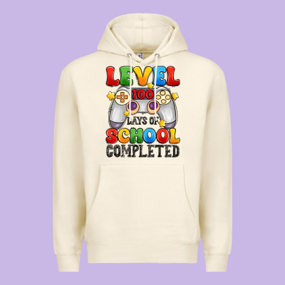 Level 100 Days Of School Completed Premium Hoodie Designed By Artiststas
