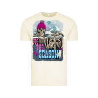 Vintage Arctic Winter tis the season skeleton Vintage Tee - FaDigitalArtStudio
