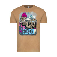 Vintage Camel Winter tis the season skeleton Vintage Tee - FaDigitalArtStudio