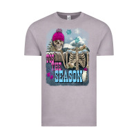 Vintage Zinc Winter tis the season skeleton Vintage Tee - FaDigitalArtStudio