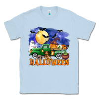 Dusty Blue halloween truck Classic Tee - AdoDesignShop