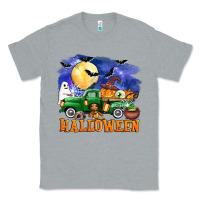 Heather Grey halloween truck Classic Tee - AdoDesignShop