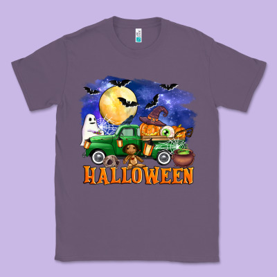 Halloween Truck Classic Tee Designed By Adodesignshop