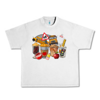 Lunar Rock School Bus Coffee Cups Urban Heavy Tee - FaDigitalArtStudio