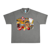 Tornado School Bus Coffee Cups Urban Heavy Tee - FaDigitalArtStudio