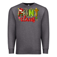 Charcoal Heather aunt claus Premium Sweatshirt - MaliasSmallBusiness