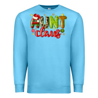 Ocean Blue aunt claus Premium Sweatshirt - MaliasSmallBusiness