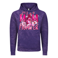 Cloud Purple My Mom Is a Fighter with Ribbon Vintage Hoodie - texasbilliewilder
