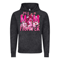Vintage Black My Mom Is a Fighter with Ribbon Vintage Hoodie - texasbilliewilder