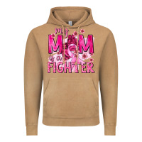 Vintage Camel My Mom Is a Fighter with Ribbon Vintage Hoodie - texasbilliewilder
