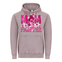 Vintage Zinc My Mom Is a Fighter with Ribbon Vintage Hoodie - texasbilliewilder