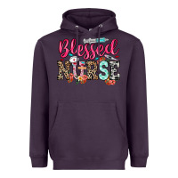 Plum blessed nurse Heavyweight Hoodie - NancyCooperArtShop