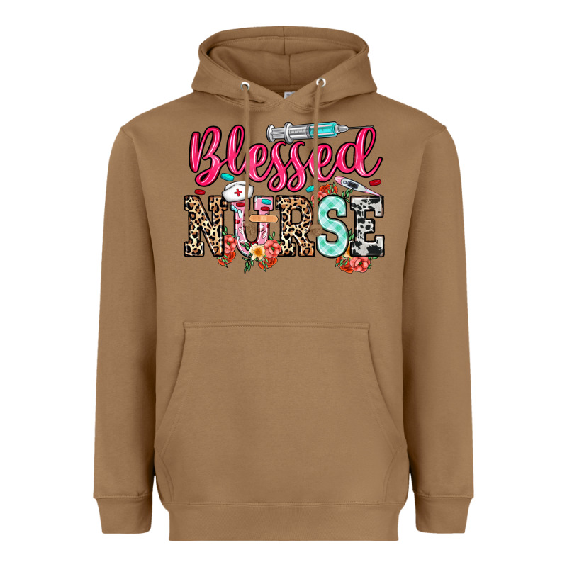 Blessed Nurse Heavyweight Hoodie by NancyCooperArtShop | Teevron
