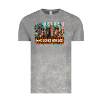 Cloud Rock just a girl who loves horses Vintage Tee - CowhideDigitalArt