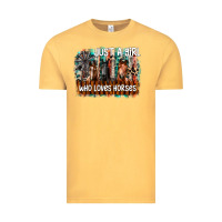 Just A Girl Who Loves Horses Vintage Tee | Teevron