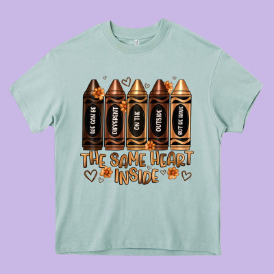 The Same Heart Inside Artiststas Heavy Core Tee Designed By Artiststas