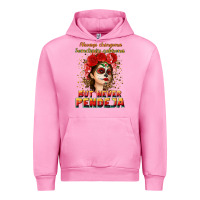 Fuchsia Pink Always Chingona sometimes cabrona but never pendej Urban Hoodie - NancyCooperArtShop