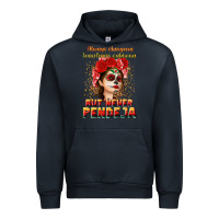 Navy Always Chingona sometimes cabrona but never pendej Urban Hoodie - NancyCooperArtShop