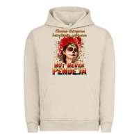 Pigment French Oak Always Chingona sometimes cabrona but never pendej Urban Hoodie - NancyCooperArtShop