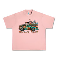 Salmon respiratory therapist truck Urban Heavy Tee - RacoonDesign