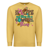Antique Gold boots and bling it's a cowgirl thing Premium Sweatshirt - MaliasSmallBusiness