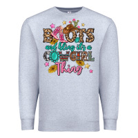 Heather Grey boots and bling it's a cowgirl thing Premium Sweatshirt - MaliasSmallBusiness