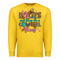 Lemon boots and bling it's a cowgirl thing Premium Sweatshirt - MaliasSmallBusiness