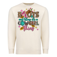 Sandshell boots and bling it's a cowgirl thing Premium Sweatshirt - MaliasSmallBusiness