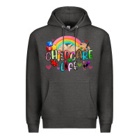 Charcoal Heather childcare life Premium Hoodie - Artiststas
