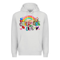 Dove Grey childcare life Premium Hoodie - Artiststas