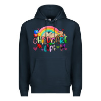 Navy childcare life Premium Hoodie - Artiststas