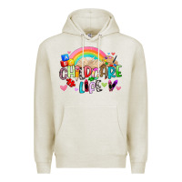 Oatmeal Heather childcare life Premium Hoodie - Artiststas
