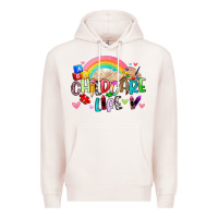 Pale Pink childcare life Premium Hoodie - Artiststas