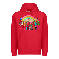 Red childcare life Premium Hoodie - Artiststas
