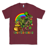 Burgundy luckysaurus and st patricks Classic Tee - AdoDesignShop