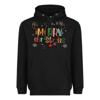 Black merry christmas raindeerr Heavyweight Hoodie - MaliasSmallBusiness
