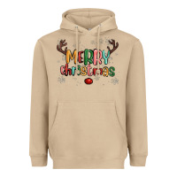 Mushroom merry christmas raindeerr Heavyweight Hoodie - MaliasSmallBusiness