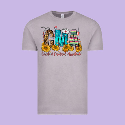 Cma Certified Medical Assistant Vintage Tee Designed By Fadigitalartstudio