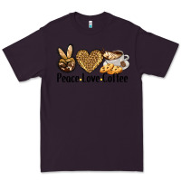 Plum peace love coffee Premium Tee - BarkalooDesign