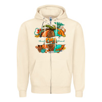 Sandshell cma pumpkin nurse Zipper Hoodie - NancyCooperArtShop