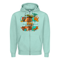 Seafoam cma pumpkin nurse Zipper Hoodie - NancyCooperArtShop