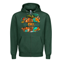 Sports Green cma pumpkin nurse Zipper Hoodie - NancyCooperArtShop
