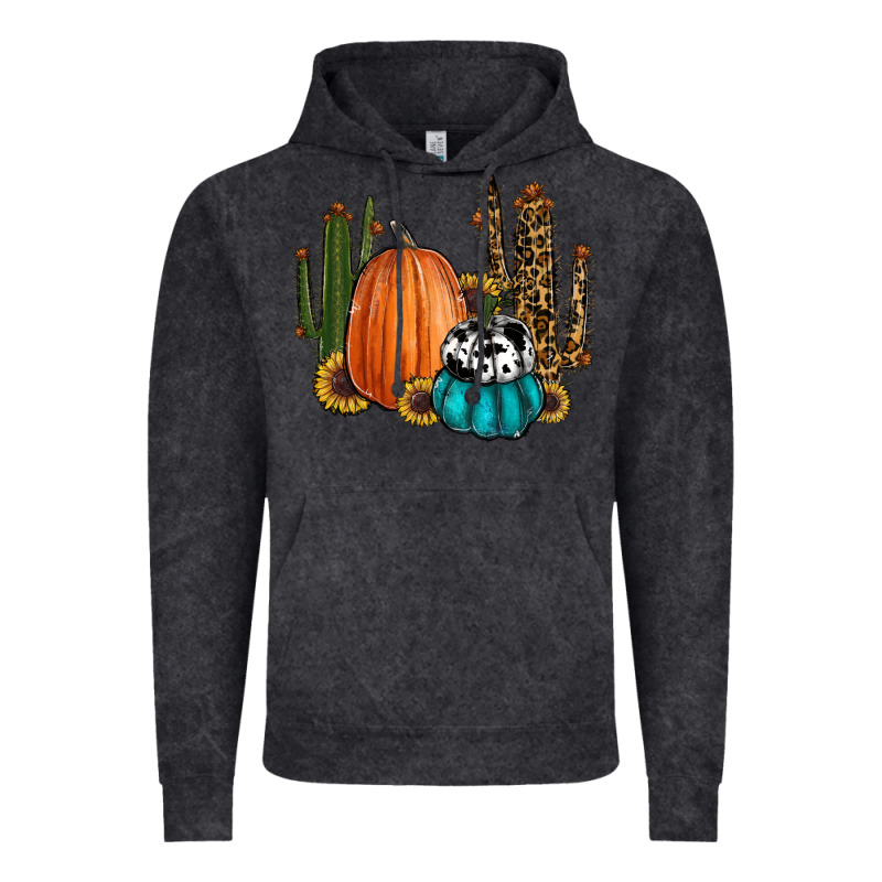 Sunflower Cactus Pumpkin Fall Vintage Hoodie by RanaPortraitStore | Teevron