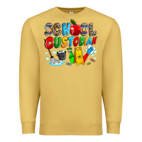 Antique Gold school custodian Premium Sweatshirt - NancyCooperArtShop