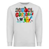 Dove Grey school custodian Premium Sweatshirt - NancyCooperArtShop