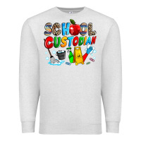 Oatmeal Heather school custodian Premium Sweatshirt - NancyCooperArtShop