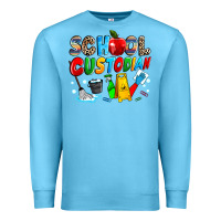 Ocean Blue school custodian Premium Sweatshirt - NancyCooperArtShop