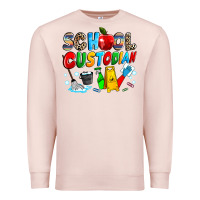 Pale Pink school custodian Premium Sweatshirt - NancyCooperArtShop