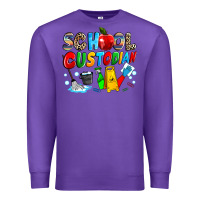 Purple school custodian Premium Sweatshirt - NancyCooperArtShop